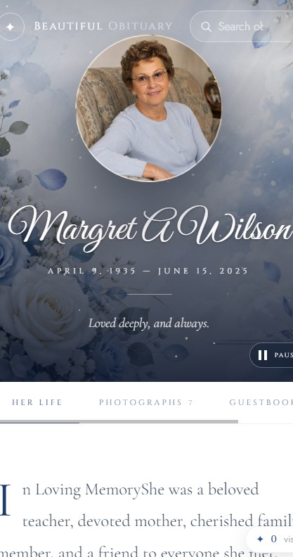 Their memorial on a phone