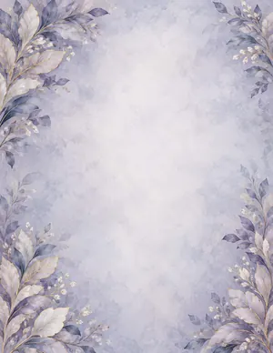 Elegant Lavender funeral program template