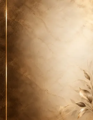 Golden Heirloom funeral program template