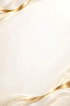 Golden Ribbons funeral program template