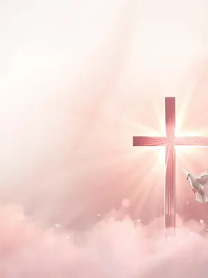 Rose Cross funeral program template