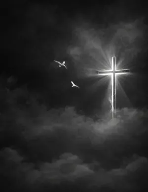 Sacred Cross funeral program template